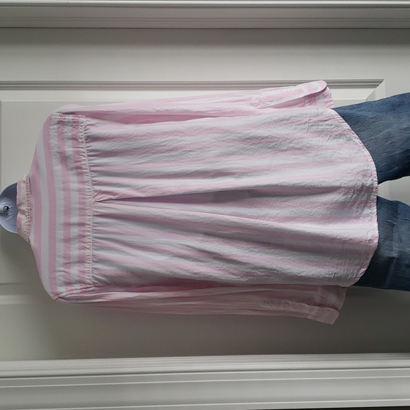 Beachlunchlounge stripped vneck button down - Picture 9 of 14